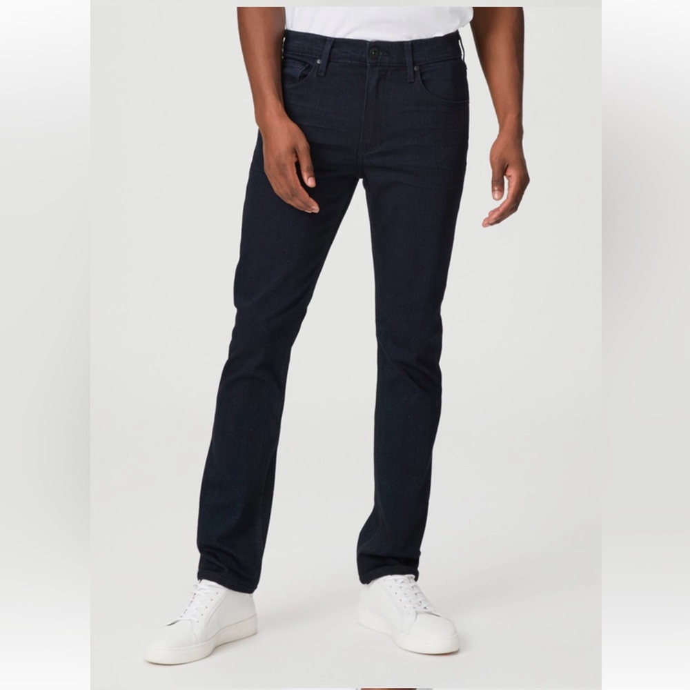 Men's Paige Transcend Vintage Lennox Slim Jean in
Inkwell - size 33, inseam 31.5